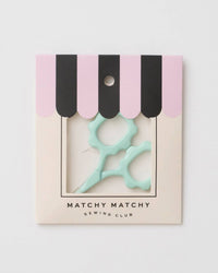 Mint Scallop Handle Embroidery Scissors