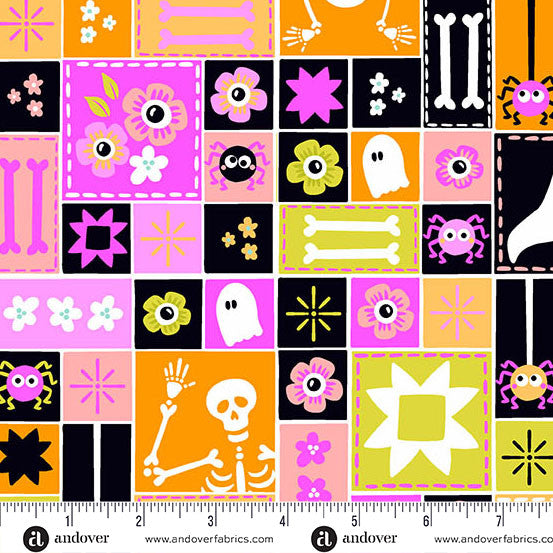 PRE-ORDER Ghostly Garden // Sew Spooky - Pink // Libs Elliott