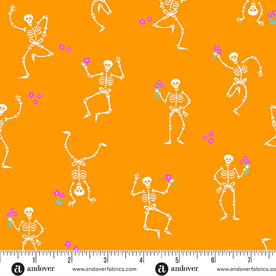 PRE-ORDER Ghostly Garden // Skeleton Jig - Orange // Libs Elliott