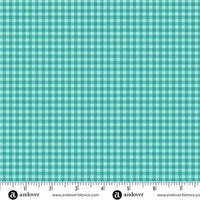 Ghostly Garden // Bitty Gingham - Aqua // KP Creates