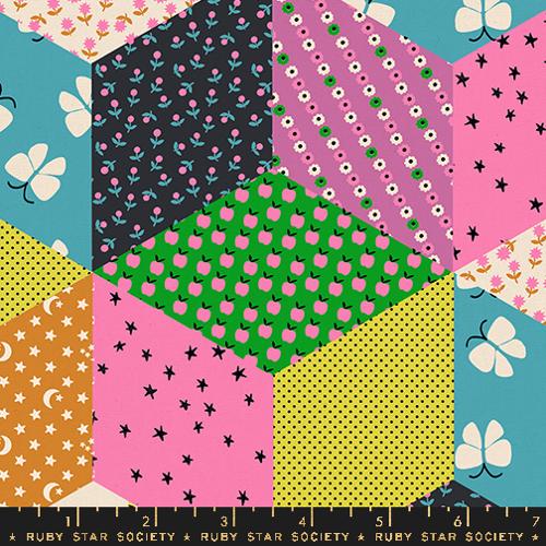 CANVAS Ooh Lucky Lucky // Tumbling Blocks - Citron // Alexia Abegg