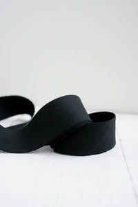 2.5" Bias Quilt Binding // Black Solid // Bessie Pearl