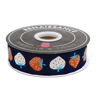 1 1/2" Strawberry in Navy // Kimberly Kight