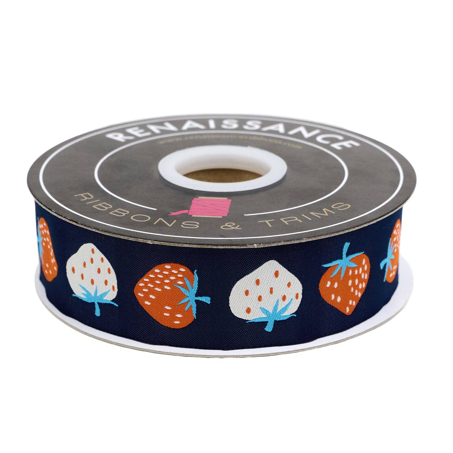 1 1/2" Strawberry in Navy // Kimberly Kight