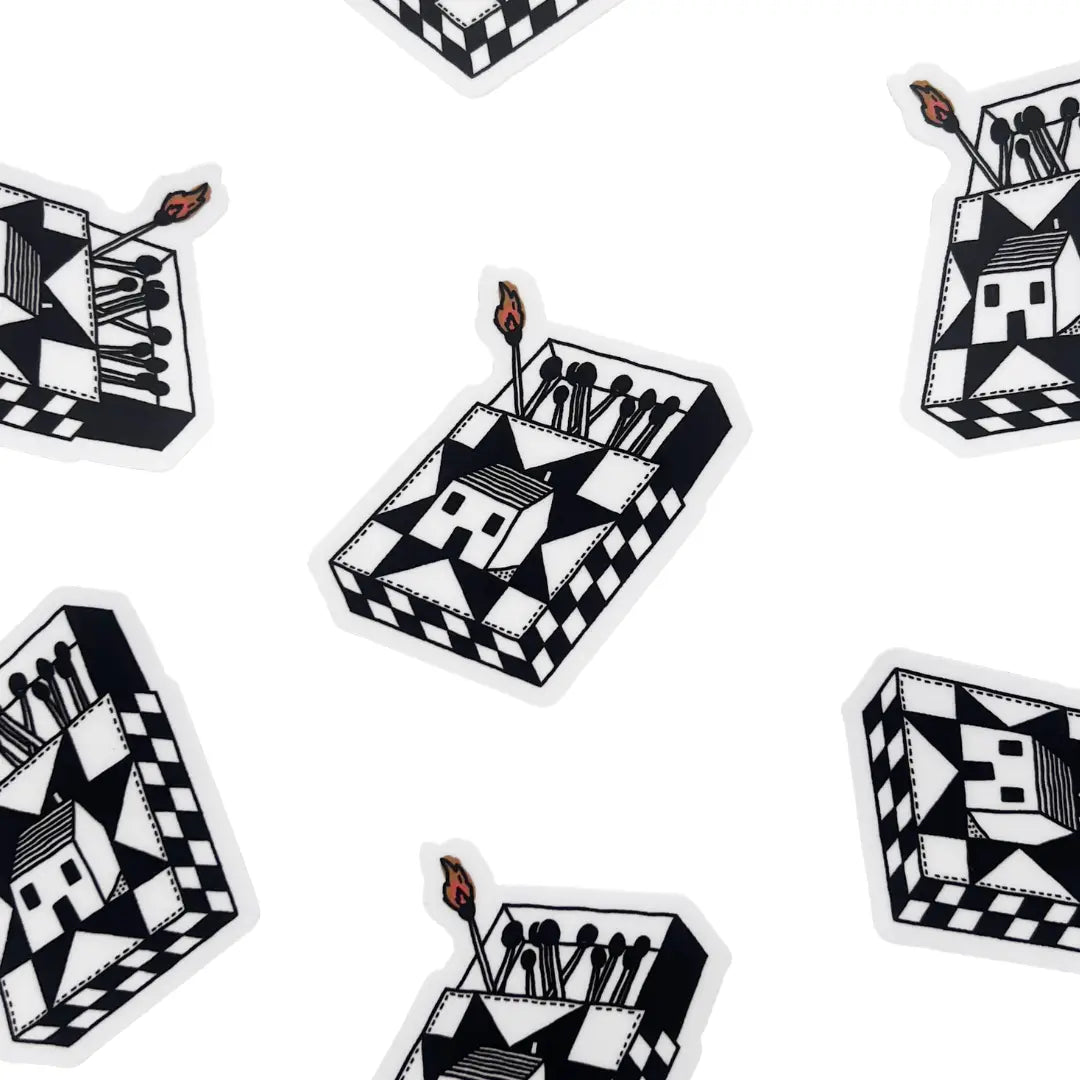 Matchbook Sticker // Toad & Sew