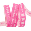 5/8" Catnap - Measure Twice in Neon Pink Ribbon // Alexia Abegg // Renaissance Ribbons