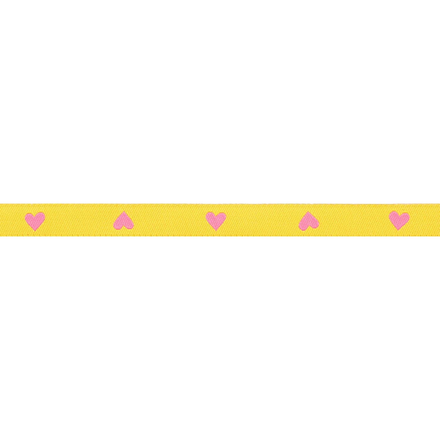3/8"  Hearts in Neon Pink/Yellow // Melody Miller
