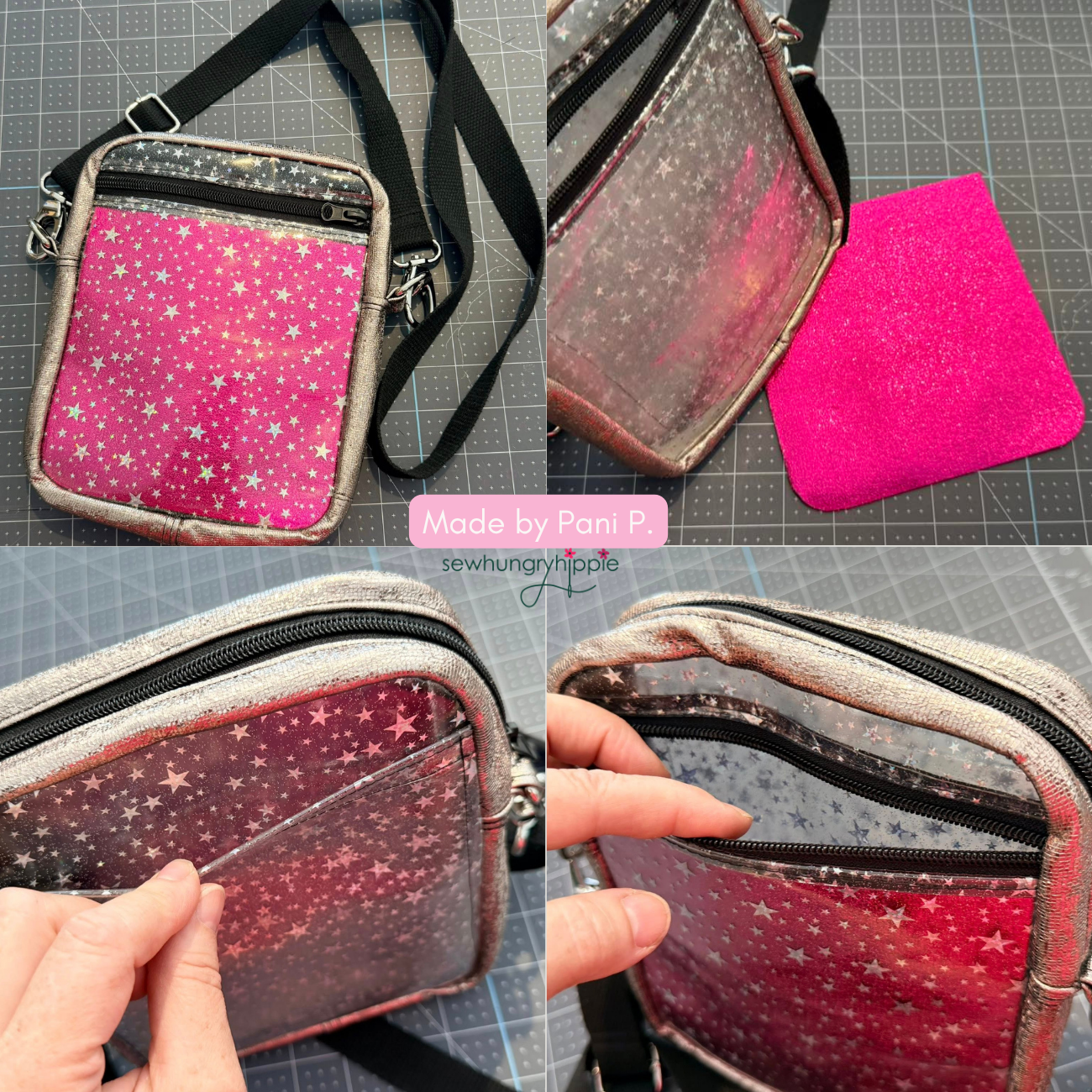Clear Glitter Stars Vinyl 18" x 56"