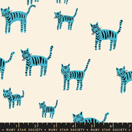 PRE-ORDER Catnap // Tiger Stripes - Turquoise // Alexa Abegg