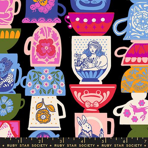 PRE-ORDER Hello Alice // Tea Party - Black // Sarah Watts