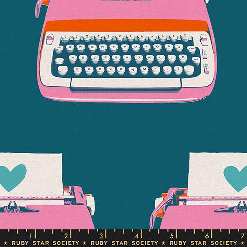PRE-ORDER CANVAS Best Day Ever // Typewriters - Teal // Melody Miller