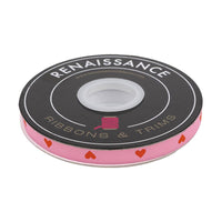 3/8" Hearts in Sorbet Ribbon // Melody Miller // Renaissance Ribbons