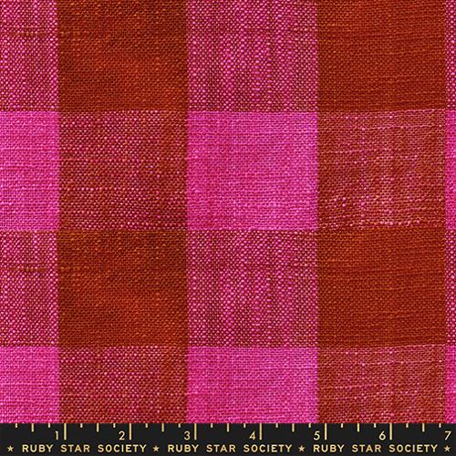PRE-ORDER Sunshine TOWELING  // Checker - Hot Pink // Alexia Abegg
