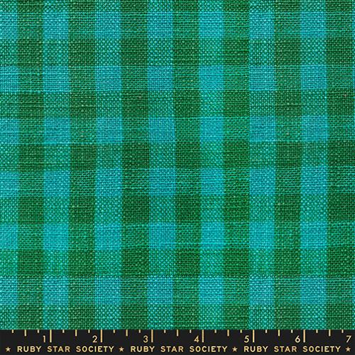 PRE-ORDER Sunshine TOWELING  // Small Checker - Turquoise // Alexia Abegg