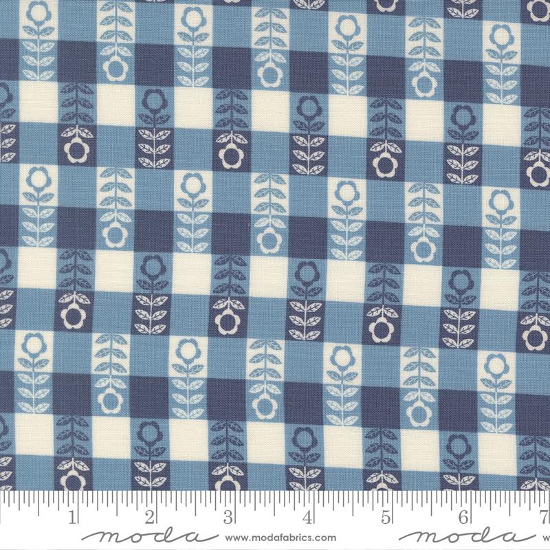 PRE-ORDER Night Owl // Flower Plaid -Sky // Gingiber