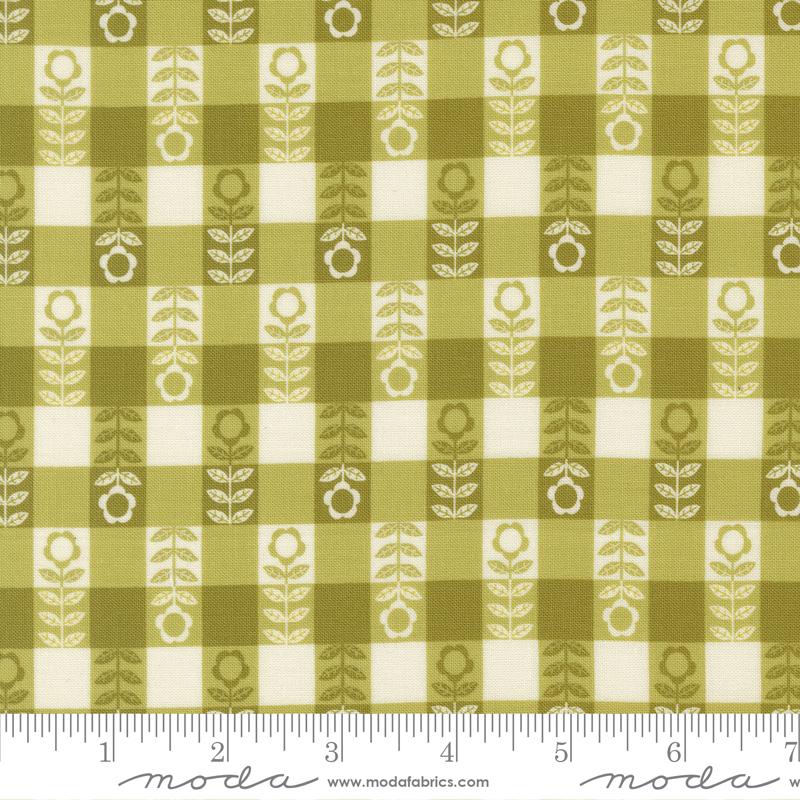 PRE-ORDER Night Owl // Flower Plaid - Leaf // Gingiber