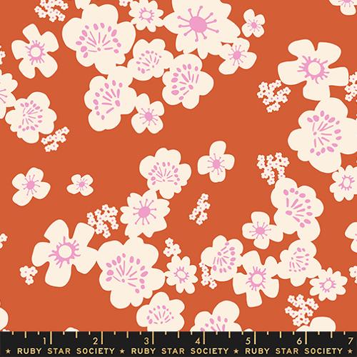PRE-ORDER Paper Cuts 2 // Hana Florals  - Persimmon // Rashida Coleman-Hale