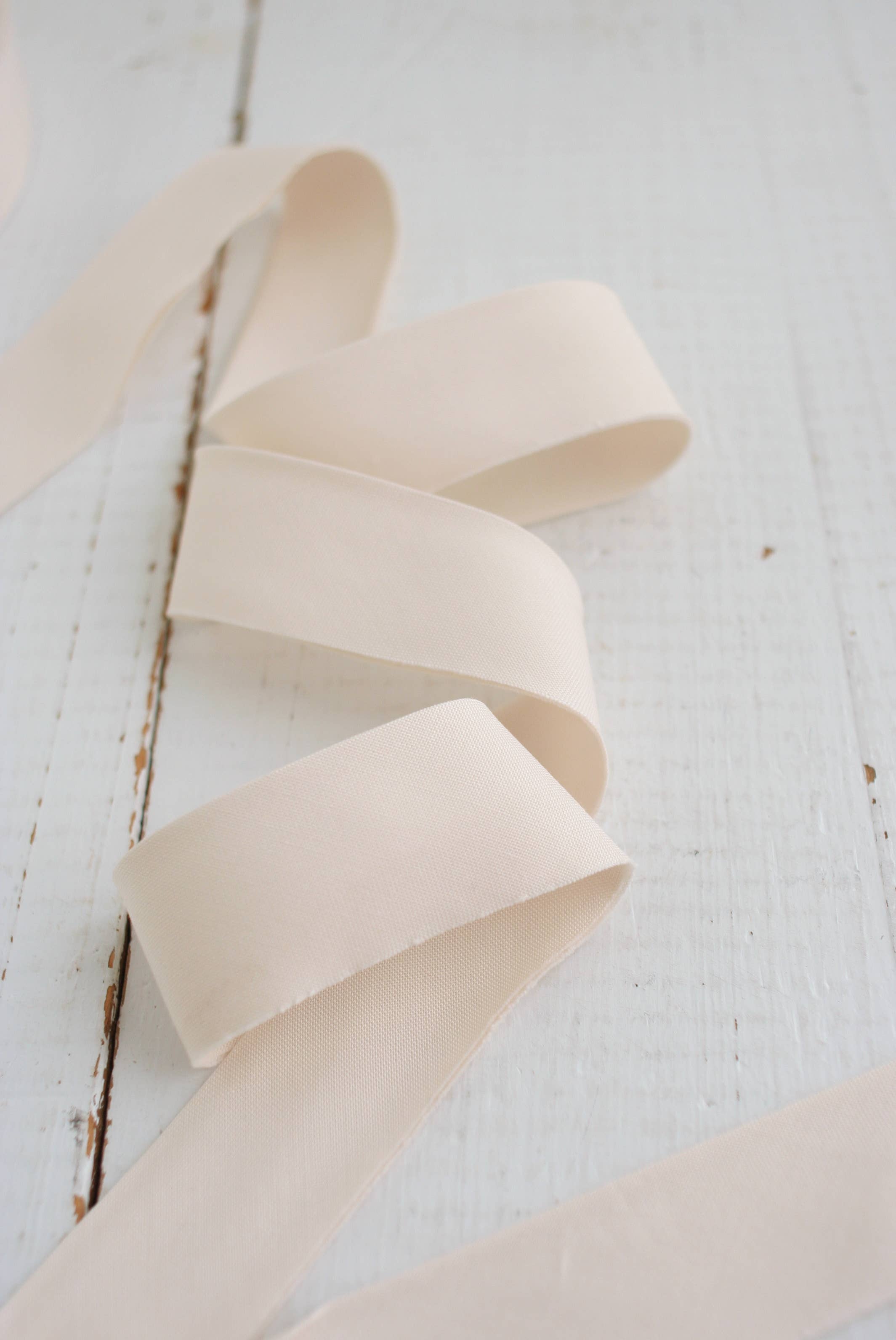 2.5" Bias Quilt Binding // Cream Solid // Bessie Pearl