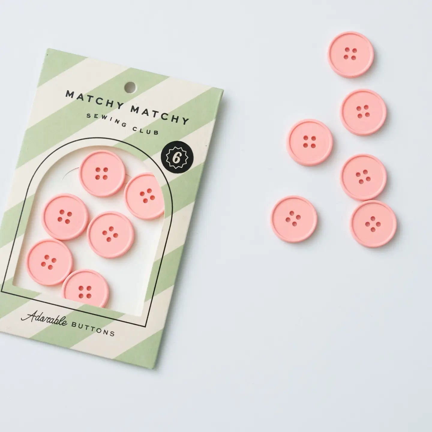 Frosted Retro Buttons - 7/8" by Matchy Matchy Sewing Club