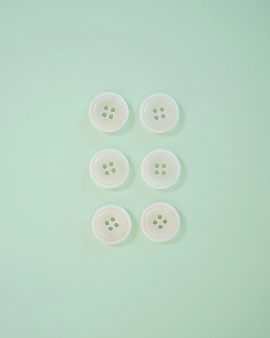 Milk 3/4" Corozo Nut Buttons by Matchy Matchy Sewing Club