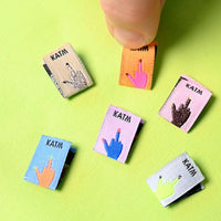 Middle Finger Mini Hands Woven Labels // Kylie + the Machine