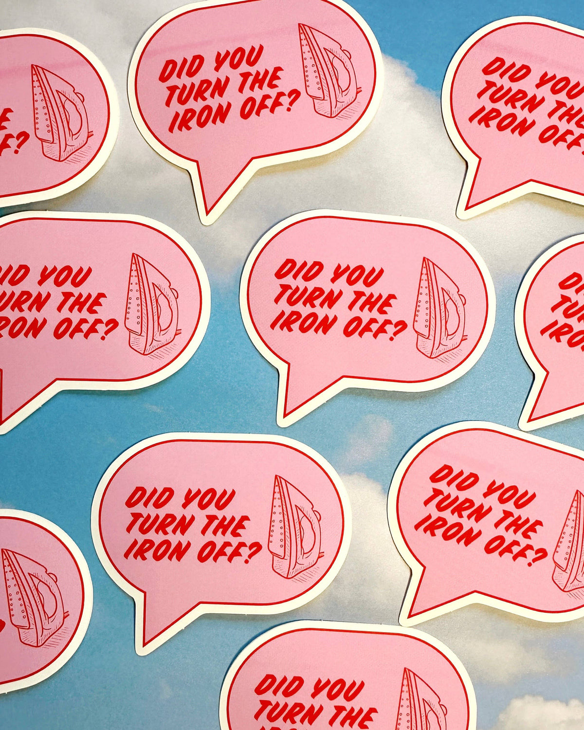 Did you turn the iron off? Sticker