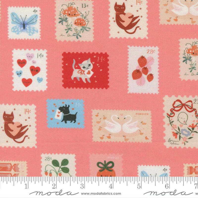 PRE-ORDER Funny Valentine // Stamps - Coral // Lizzy House