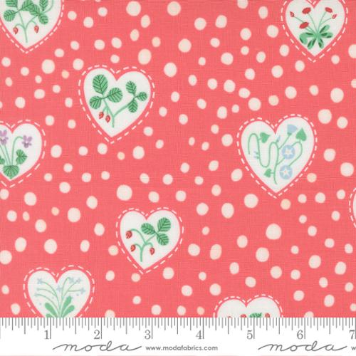 PRE-ORDER Funny Valentine // Flower Hearts - Coral // Lizzy House