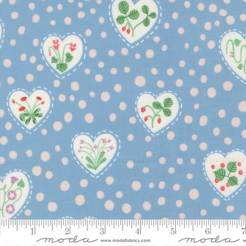 PRE-ORDER Funny Valentine // Flower Hearts - Sky // Lizzy House