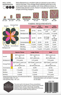 Retro Blossoms Quilt Pattern // Lo & Behold Stitchery