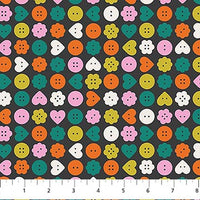 Bits & Bobs // Buttons - Black // Sarah Hearts