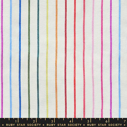 PRE-ORDER Warp & Weft Mystic Fable Wovens // Rainbow Stripe - Natural // Alexia Abegg