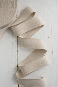 2.5" Bias Quilt Binding // Natural Linen Cotton // Bessie Pearl
