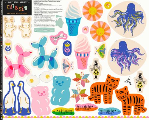 PRE-ORDER PANEL Cut and Sew Project Panel // Ruby Star Society