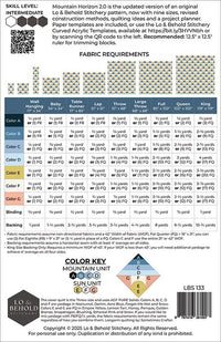 Mountain Horizon 2.0 Quilt Pattern // Lo & Behold Stitchery