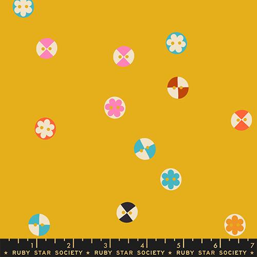 PRE-ORDER 1-800 Notion // Buttons - Goldenrod // Ruby Star Society