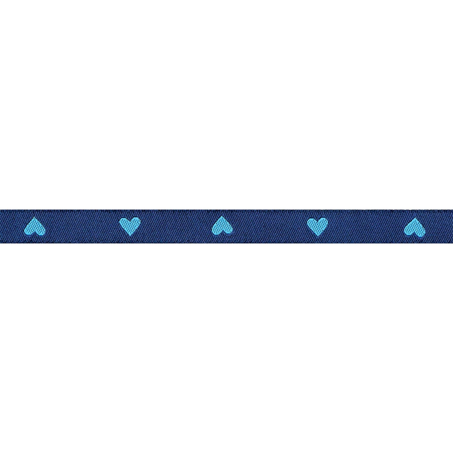 3/8"  Hearts in Bright Blue // Melody Miller