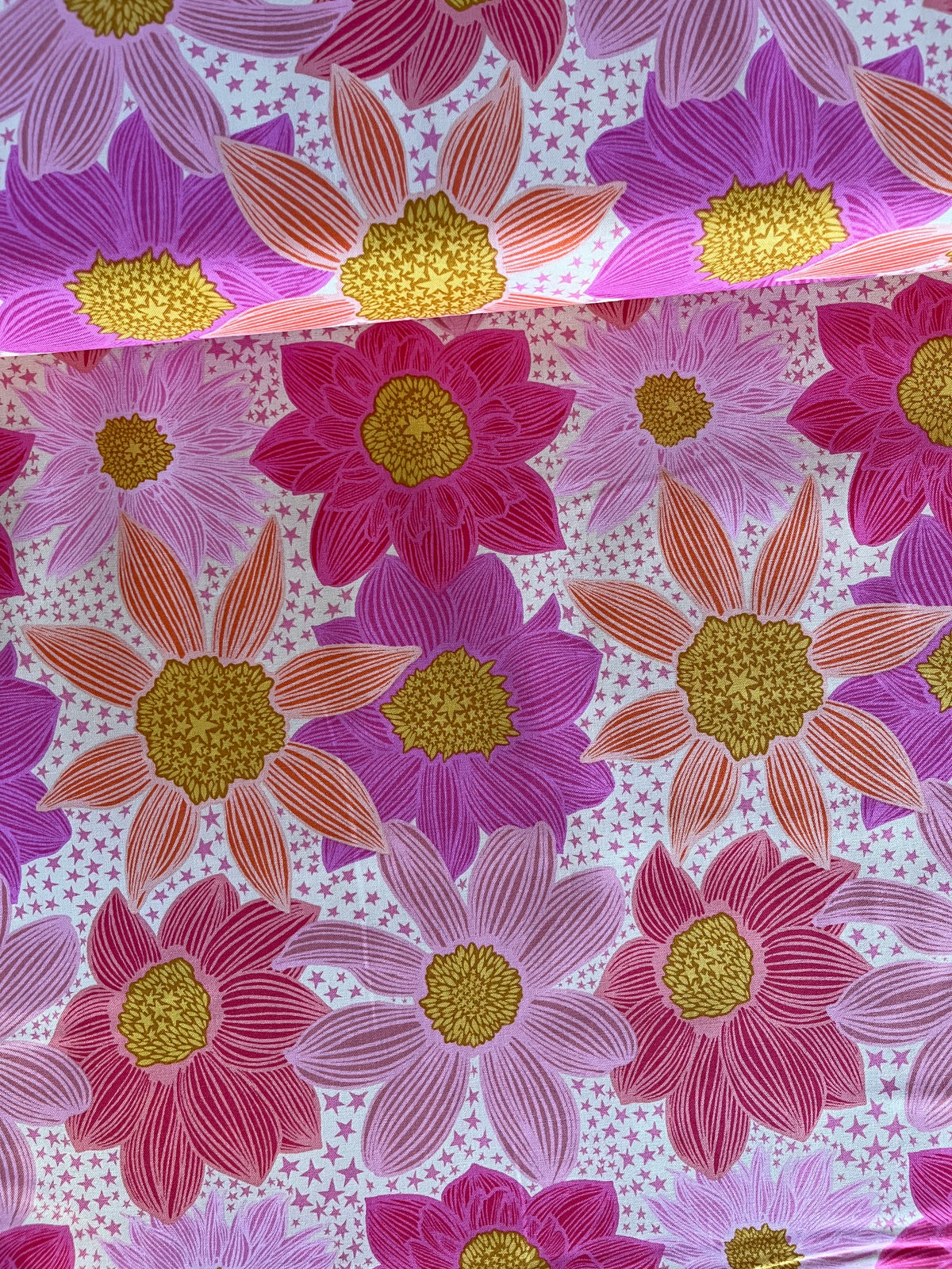 Jumpstart // Stars & Stripes - Pink // Anna Maria Textiles