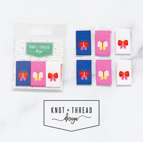 Butterfly Sew-in Labels by Knot & Thread
