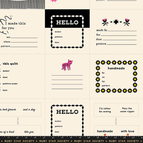 PRE-ORDER PANEL 1-800 Calico // Thanks I Made This Panel - Black // Alexia Abegg