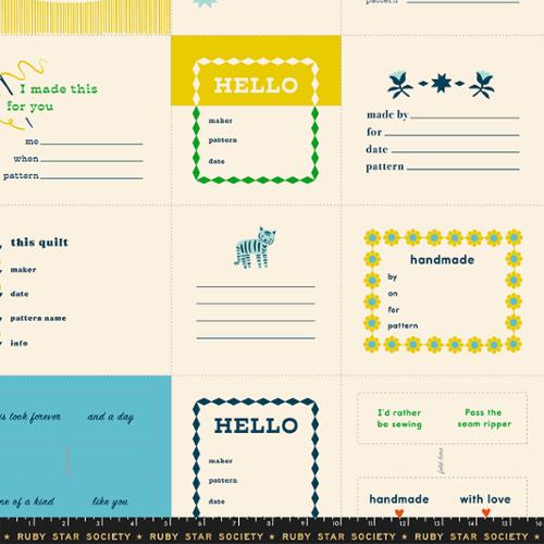 PRE-ORDER PANEL 1-800 Calico // Thanks I Made This Panel - Turquois // Alexia Abegg