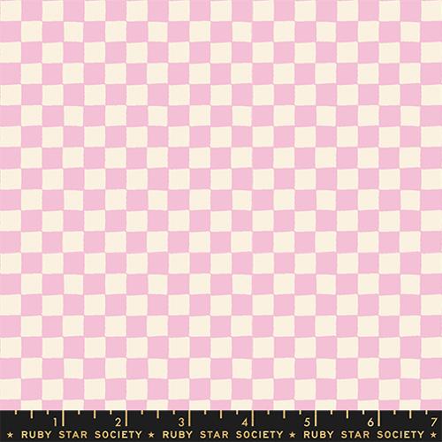 PRE-ORDER 1-800 Calico // Block Print Checks - Peony // Alexia Abegg