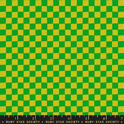 PRE-ORDER 1-800 Calico // Block Print Checks - Verdant // Alexia Abegg