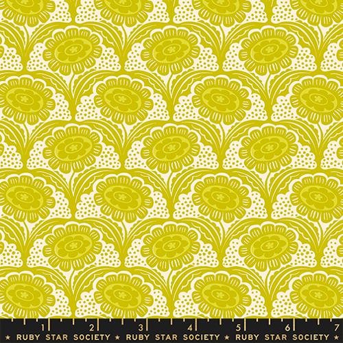 PRE-ORDER Ink Shop // Scallop Flower - Pistachio // Sarah Watts