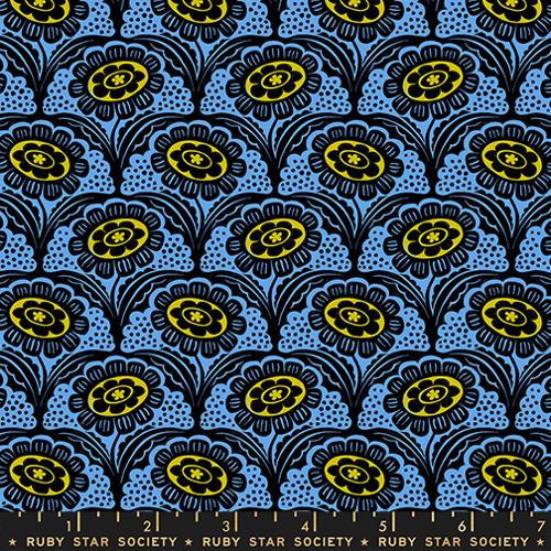 PRE-ORDER Ink Shop // Scallop Flower - Lindley Blue // Sarah Watts