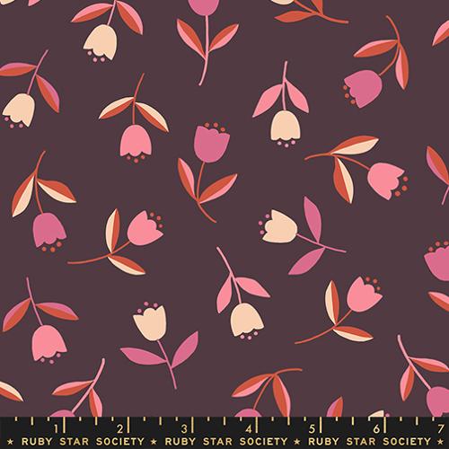 PRE-ORDER Corsage // Tiny Tulips - Eggplant // Jen Hewett
