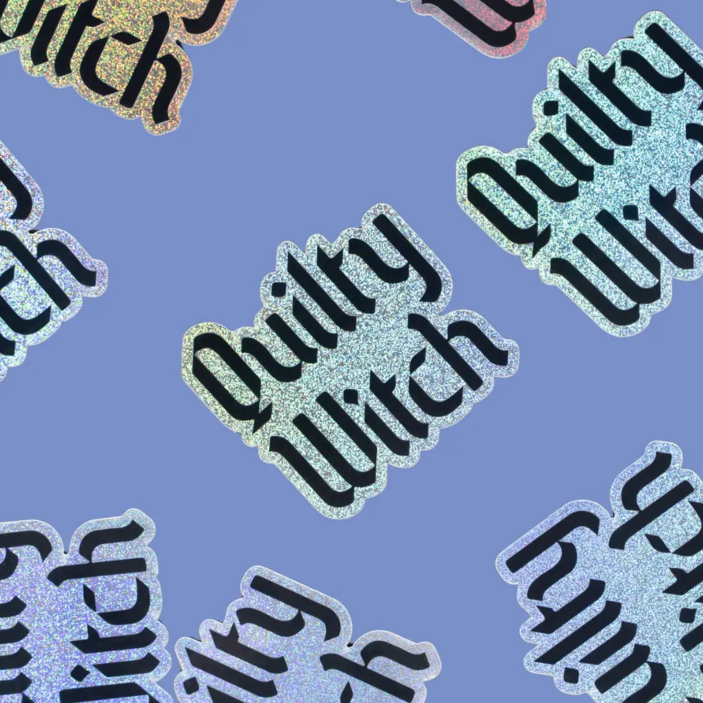 Quilty Witch Sticker // Toad & Sew