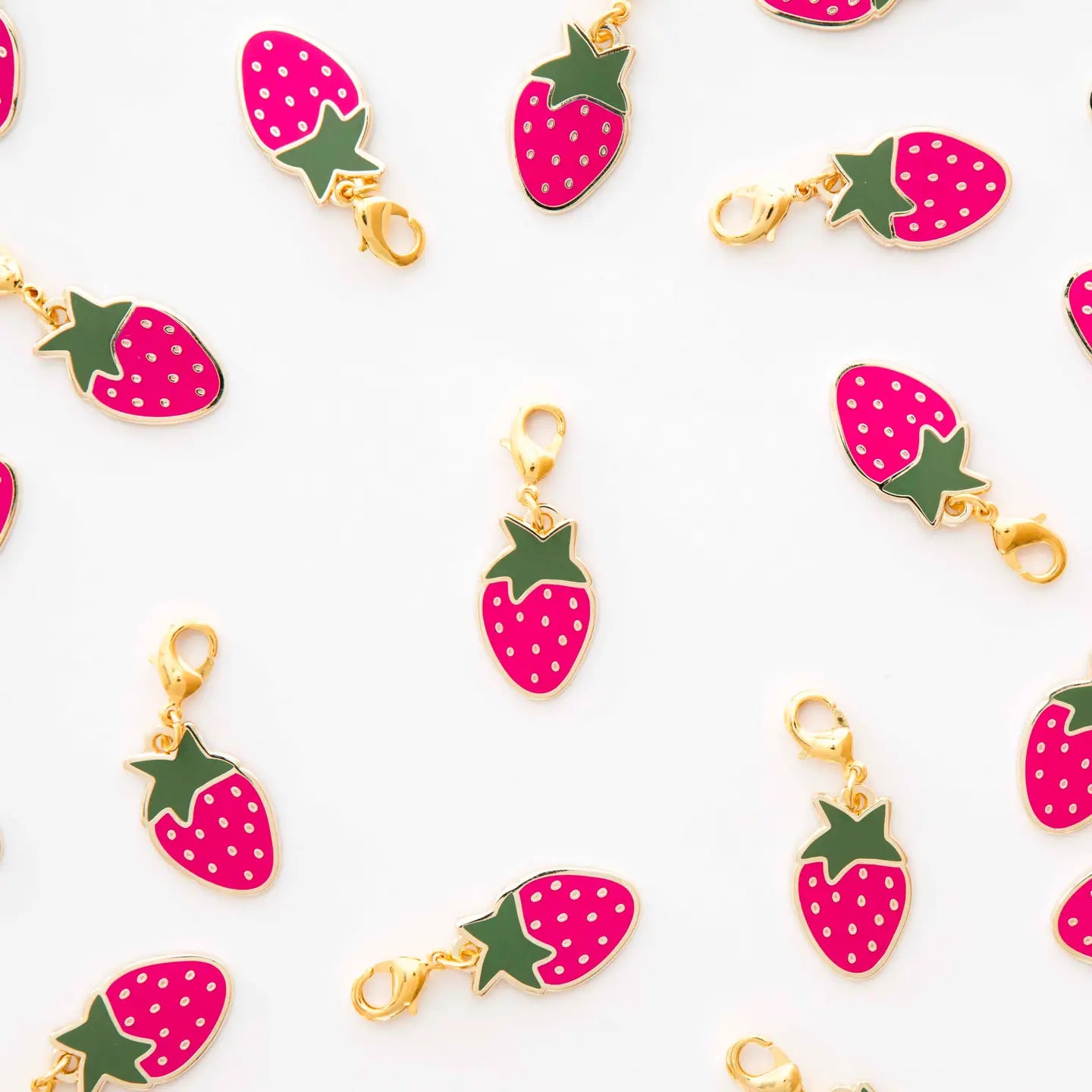 Strawberry Zipper Charm // Sarah Hearts