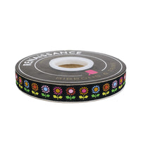 5/8" Catnap - Daisy in Black Ribbon // Alexia Abegg // Renaissance Ribbons