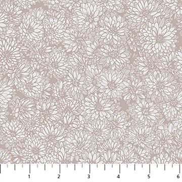 Indelible - Soft  // Mums - Beige // Anna Maria Textiles